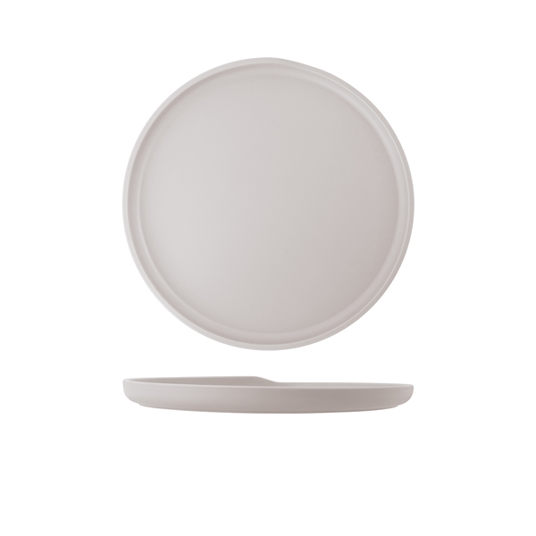 [BC-NCP282645] White Copenhagen Round Melamine Plate 28cm (Pack of 6)