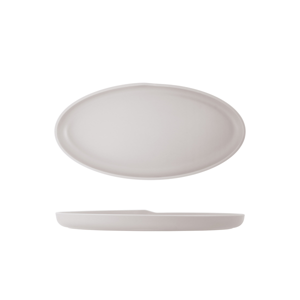 [BC-NCP402545] White Copenhagen Oval Melamine Dish 40 x 20cm