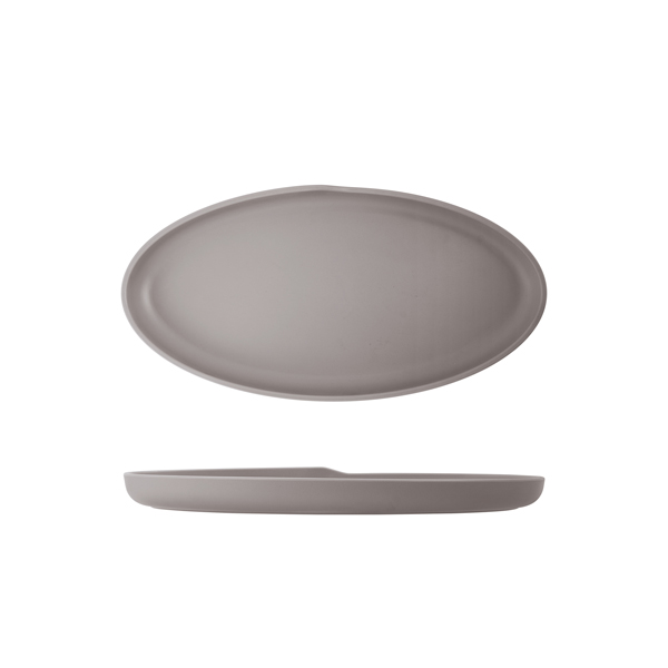 [BC-NCP402546] Sand Brown Copenhagen Oval Melamine Dish 40 x 20cm