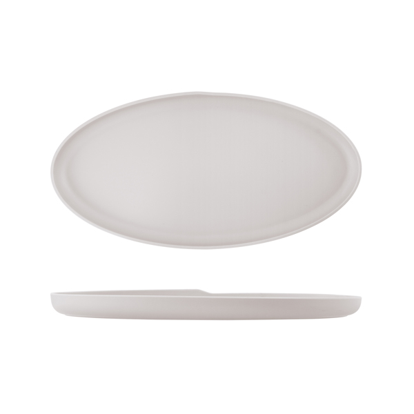 [BC-NCP472545] White Copenhagen Oval Melamine Dish 47.5 x 24cm