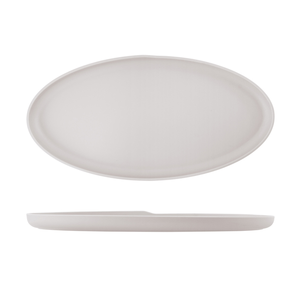[BC-NCP552545] White Copenhagen Oval Melamine Dish 55 x 27.5cm