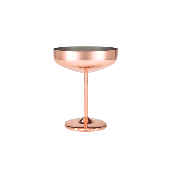 GenWare Copper Plated Cocktail Coupe Glass 30cl/ 10.5oz
