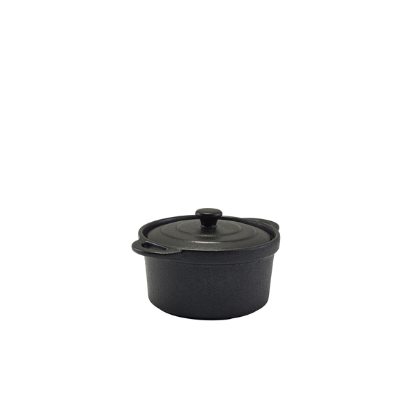 [BC-NCT-MC12] Forge Stoneware Lidded Casserole Dish 12cm (Pack of 6)