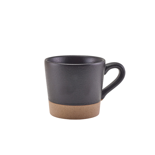 GenWare Kava Black Stoneware Coffee Cup 34cl/ 12oz (Pack of 6)