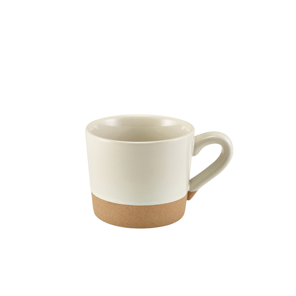 [BC-NCUP-KW28] GenWare Kava White Stoneware Coffee Cup 28.5cl/ 10oz (Pack of 6)