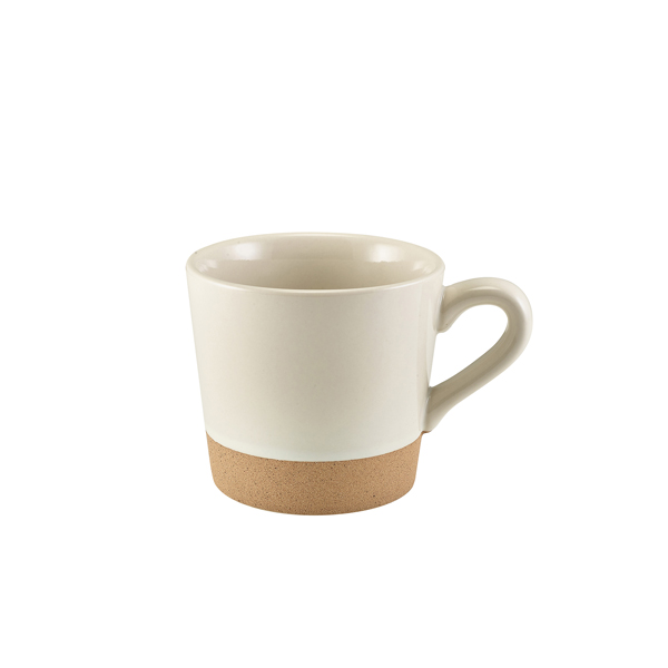 [BC-NCUP-KW34] GenWare Kava White Stoneware Coffee Cup 34cl/ 12oz (Pack of 6)