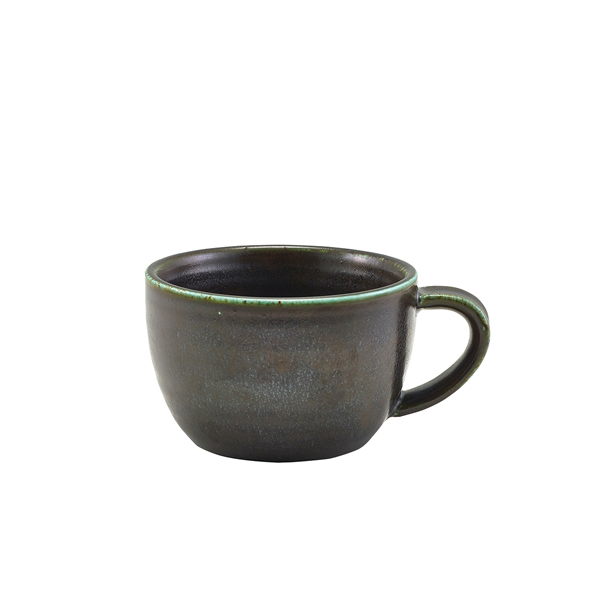 Terra Porcelain Black Coffee Cup 22cl/ 7.75oz (Pack of 6)