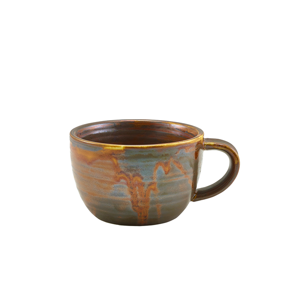 Terra Porcelain Rustic Copper Coffee Cup 22cl/ 7.75oz (Pack of 6)