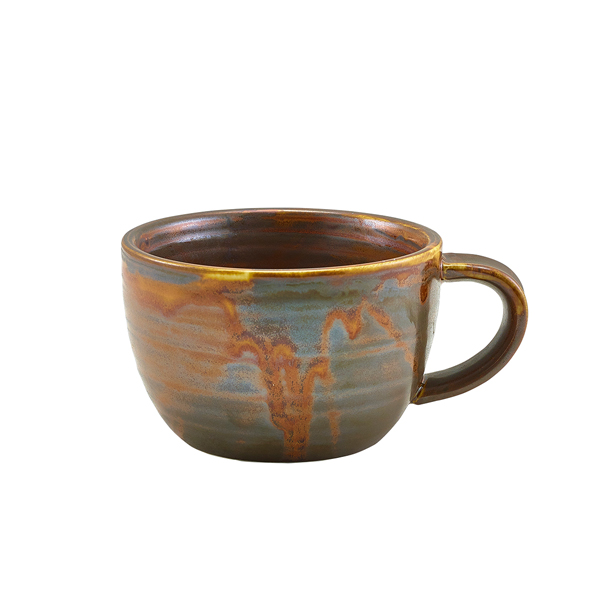 Terra Porcelain Rustic Copper Coffee Cup 28.5cl/ 10oz (Pack of 6)