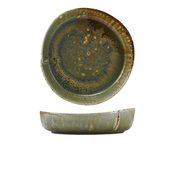 [BC-NDC-KMD20] Kozo Porcelain Midori Deep Plate 20cm (Pack of 4)