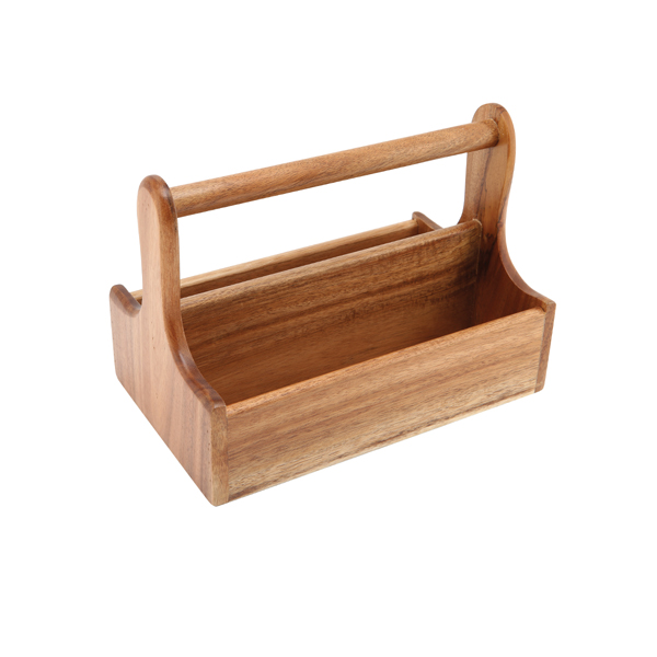[BC-NDWTC] Genware Dark Wood Table Caddy