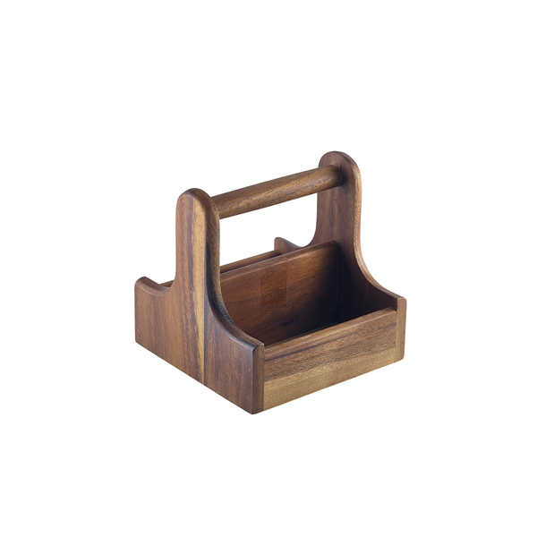 [BC-NDWTC-S] Small Dark Wood Table Caddy