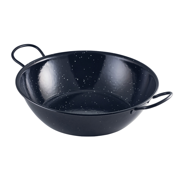 [BC-NE0630] Black Enamel Dish 30cm (Pack of 6)