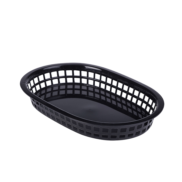 [BC-NFFB27-B] Fast Food Basket Black 27.5 x 17.5cm (Pack of 6)