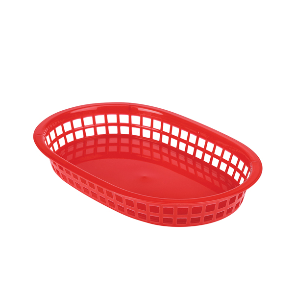 [BC-NFFB27-R] Fast Food Basket Red 27.5 x 17.5cm (Pack of 6)