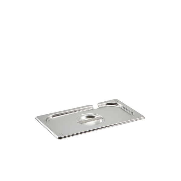 St/St Gastronorm Pan Notched Lid 1/3