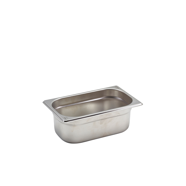 St/St Gastronorm Pan 1/4 - 100mm Deep