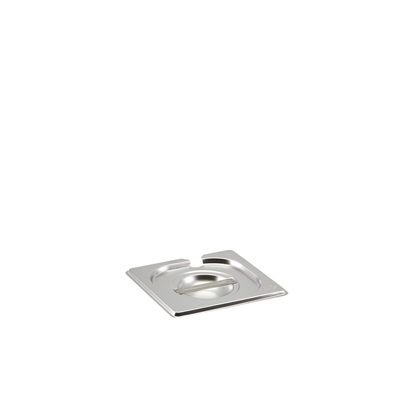 [BC-NGN16-NLID] St/St Gastronorm Pan Notched Lid 1/6