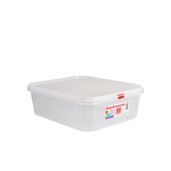 [BC-NGNCPP12-100] GenWare Clear Polypropylene Container GN1/2 100mm (Pack of 6)