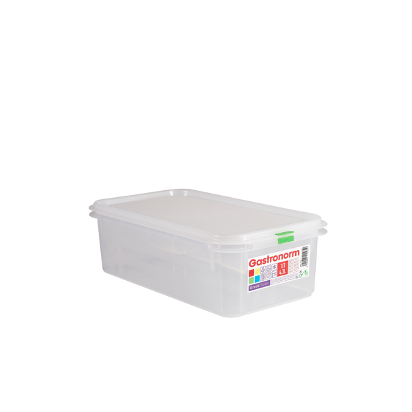 [BC-NGNCPP13-100] GenWare Clear Polypropylene Container GN1/3 100mm (Pack of 6)