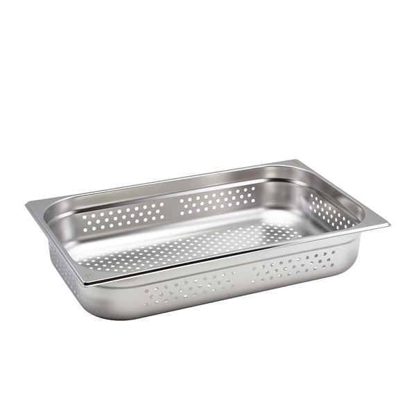 [BC-NGNP11-100] Perforated St/St Gastronorm Pan 1/1 - 100mm Deep