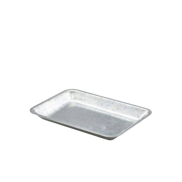 Galvanised Steel Tray 20x14x2cm (Pack of 24)