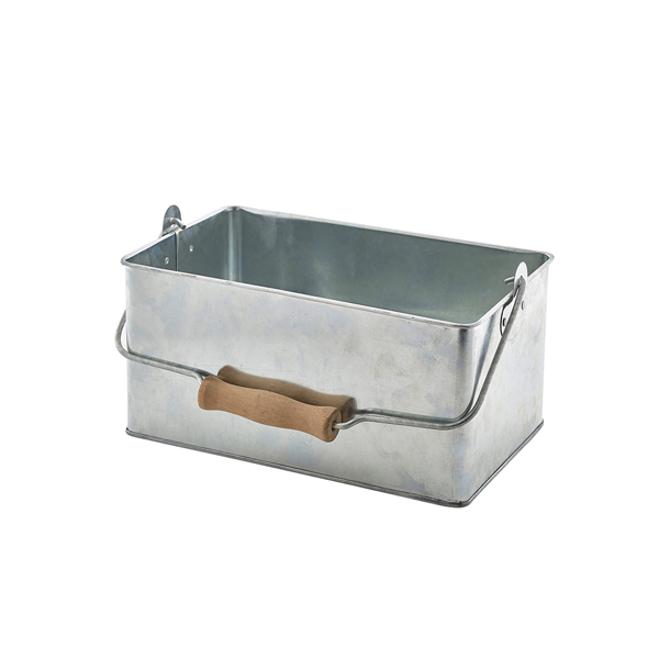 [BC-NGSTC2415] Galvanised Steel Rectangular Table Caddy 24.5x15.5x12.5cm