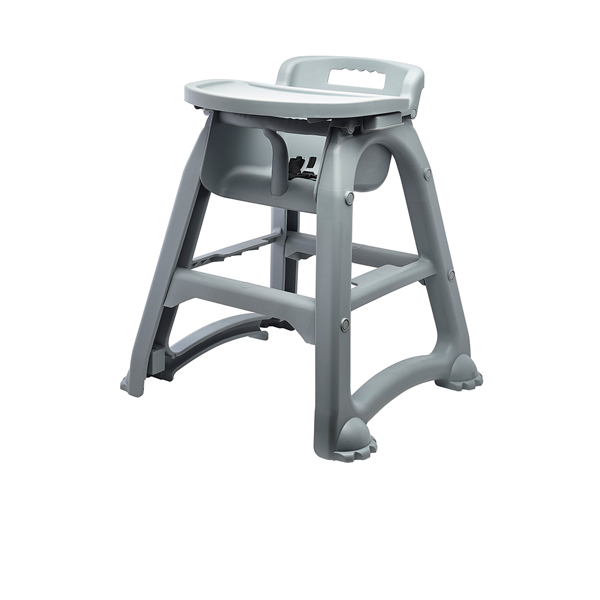 [BC-NHCHAIR-PPG] GenWare Grey PP Stackable High Chair