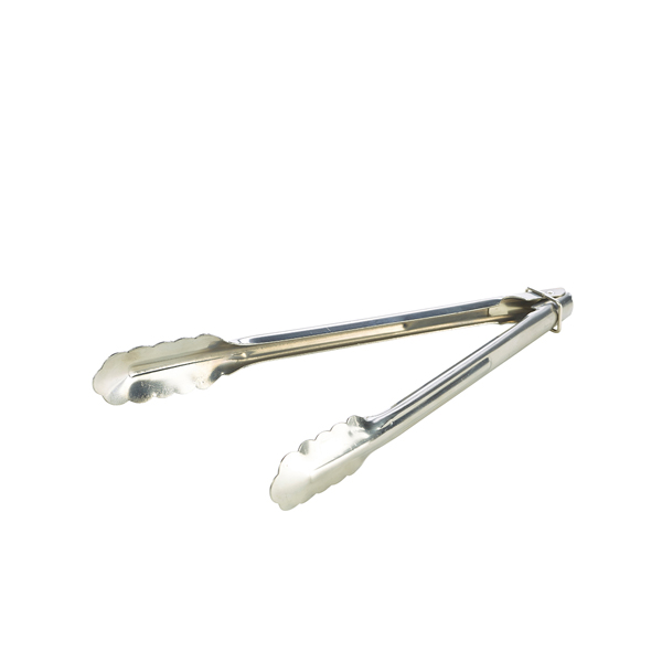 [BC-NHDT-12] Heavy Duty S/St All Purpose Tongs 12''