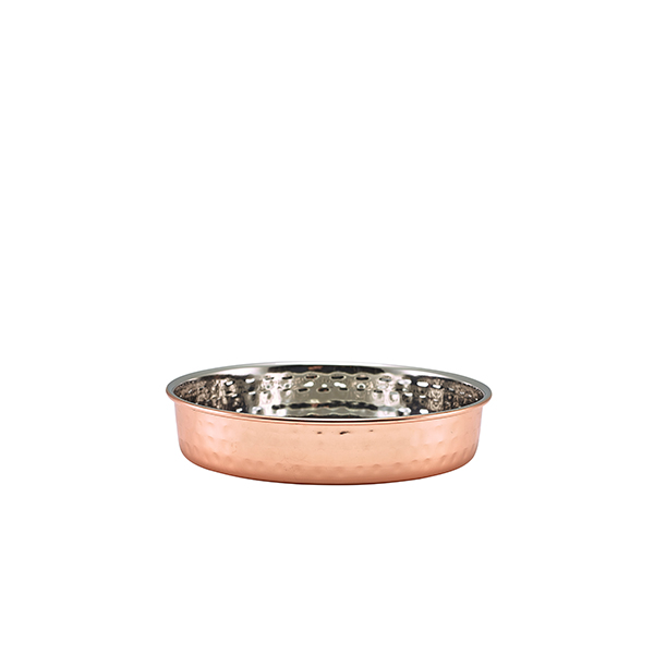 [BC-NHPL15C] GenWare Hammered Copper Plated Presentation Plate 15cm (Pack of 12)