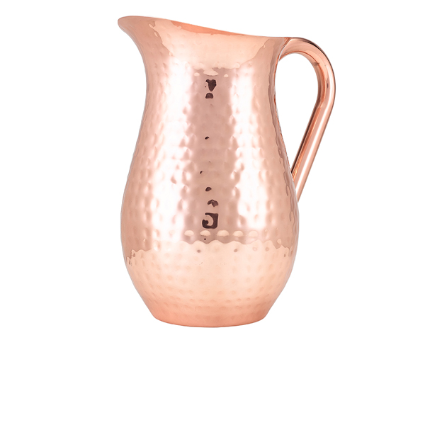 [BC-NHWJ200C] GenWare Hammered Copper Plated Water Jug 2L/ 67.6oz