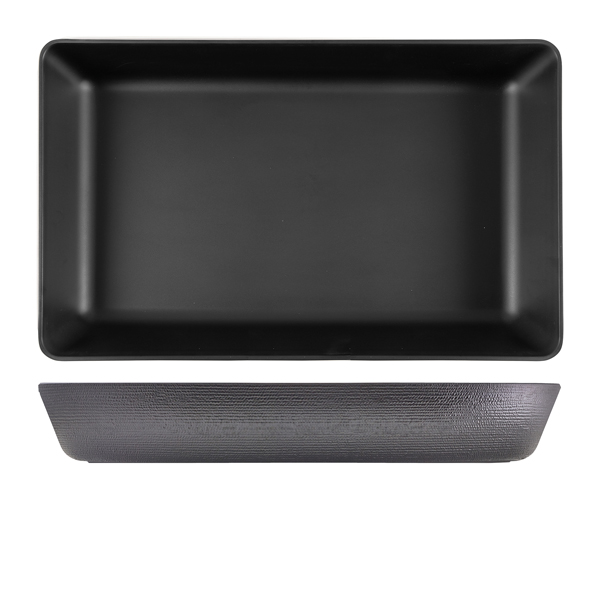 GenWare Melamine Black Jute Deep Dish GN 1/1