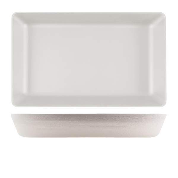 [BC-NJT110145] GenWare Melamine White Jute Deep Dish GN 1/1