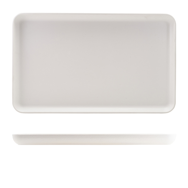 [BC-NJT110345] GenWare Melamine White Jute Platter GN 1/1