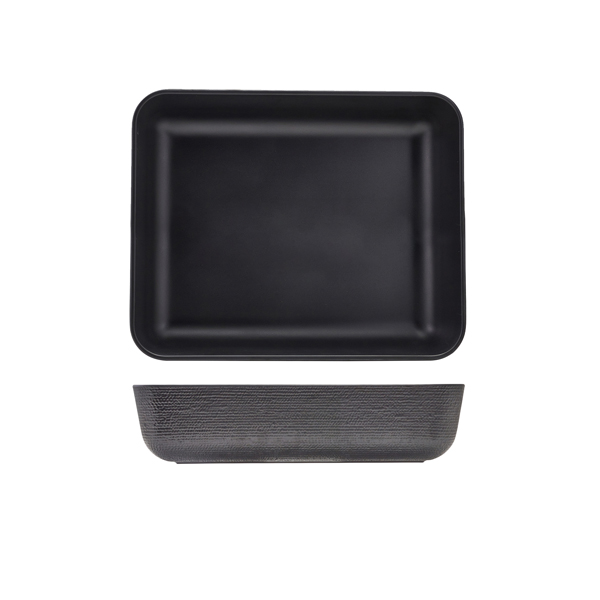 [BC-NJT120102] GenWare Melamine Black Jute Deep Dish GN 1/2