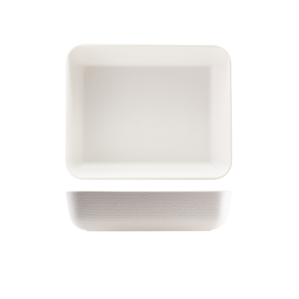 [BC-NJT120145] GenWare Melamine White Jute Deep Dish GN 1/2