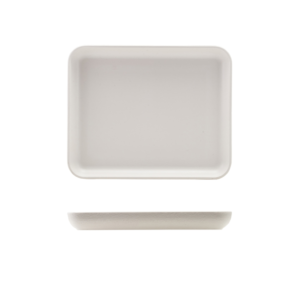 GenWare Melamine White Jute Platter GN 1/2