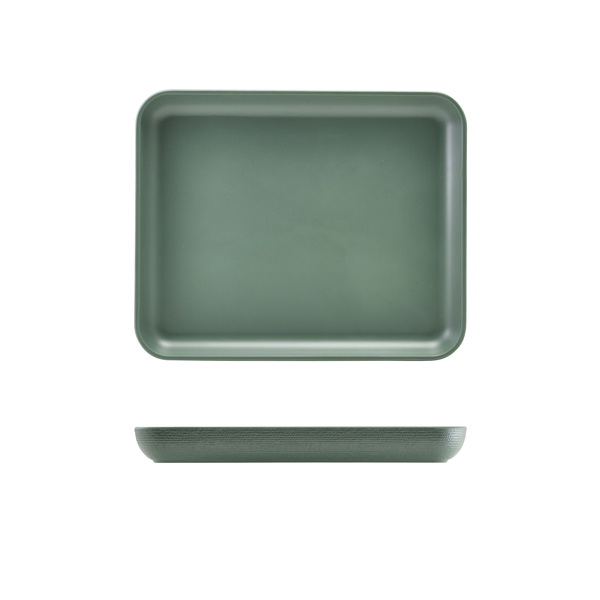 GenWare Melamine Green Jute Platter GN 1/2