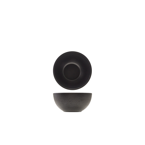 GenWare Melamine Black Jute Buffet Bowl 15.5 x 7.5cm