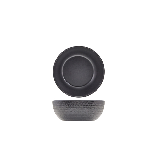 [BC-NJT200902] GenWare Melamine Black Jute Buffet Bowl 20 x 7.5cm