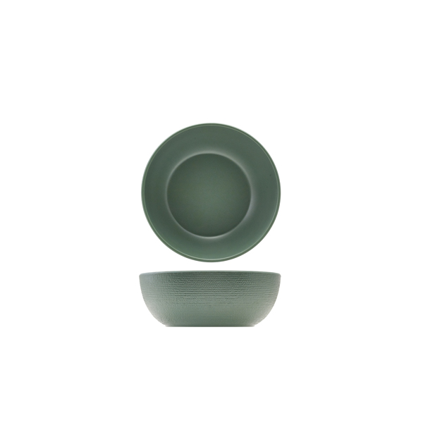[BC-NJT200967] GenWare Melamine Green Jute Buffet Bowl 20 x 7.5cm