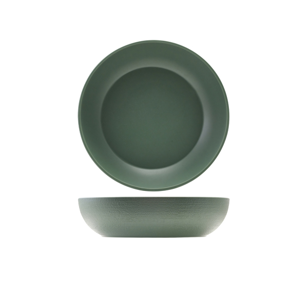 [BC-NJT280967] GenWare Melamine Green Jute Buffet Bowl 28 x 7.5cm
