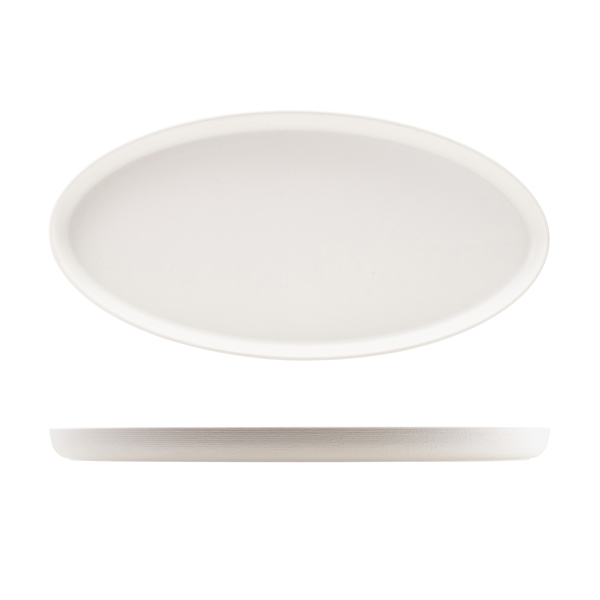 [BC-NJT552545] GenWare Melamine White Jute Oval Dish 55 x 27.5 x 3.5cm