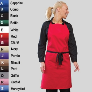 [DP10] Apron Bib P/C 36X36   Adj Halt