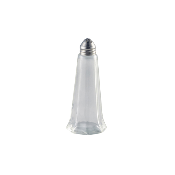 [BC-NKC002] Glass Lighthouse Pepper Shaker Silver Top (Pack of 12)