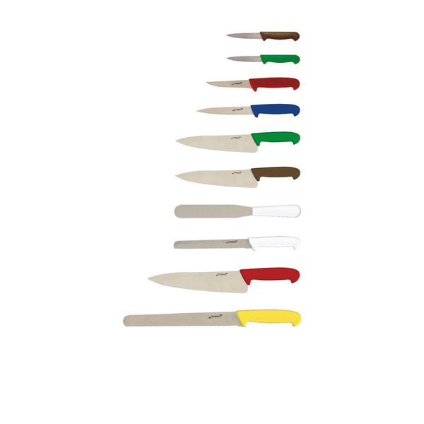 [BC-NKCASECOL10] 10 Piece Colour Coded Knife Set + Knife Case