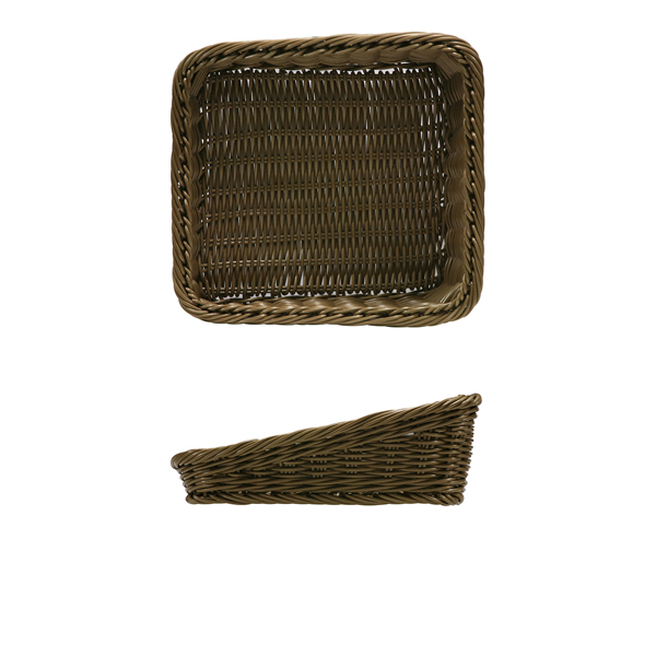[BC-NLB260209] Polywicker Angled Basket 26.5 x 26.5 x 40/ 100mm