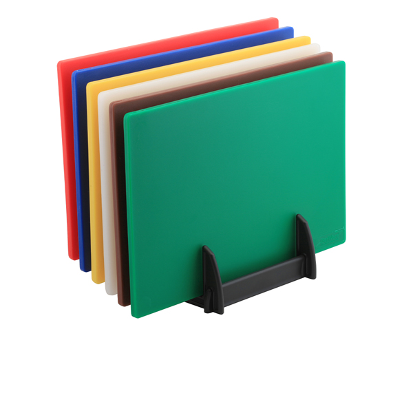 [BC-NLDSETRCK] GenWare Low Density Chopping Board And Rack Set 18 x 12 x 0.5"