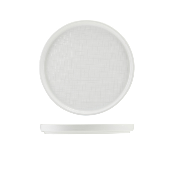 Incise Porcelain Lavara Presentation Plate 20cm (Pack of 6)