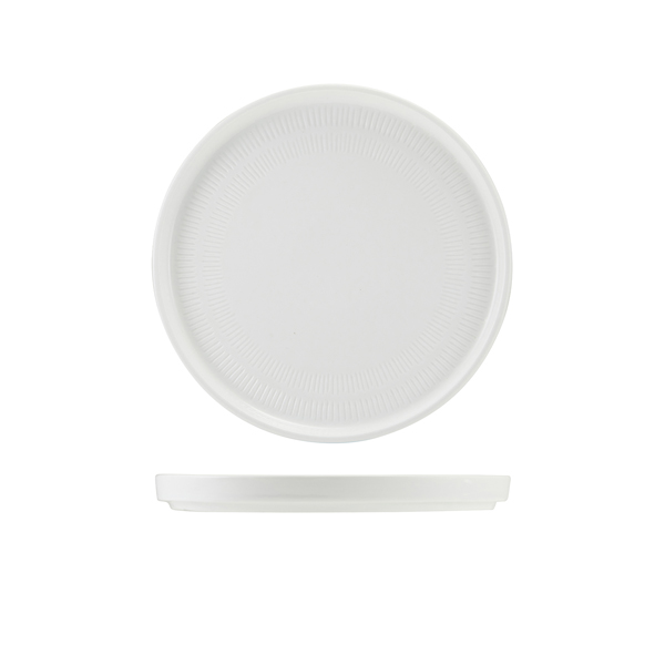 [BC-NLP-ISL20] Incise Porcelain Solara Presentation Plate 20cm (Pack of 6)